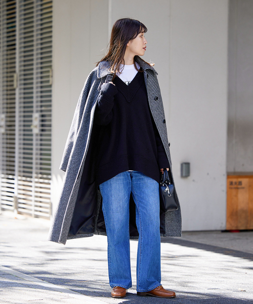 ウォッシャブルアウトリンクVネックプルオーバー