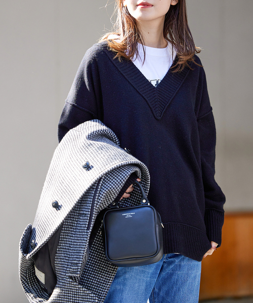 ウォッシャブルアウトリンクVネックプルオーバー