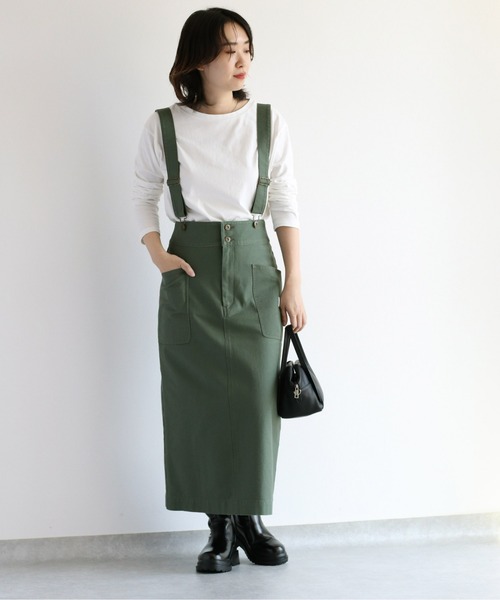 GUNG HO（ガンホー）の「【GUNG HO】サスペンダースカート（スカート・レディース・ブラック/オリーブ・M）」の17枚目の写真