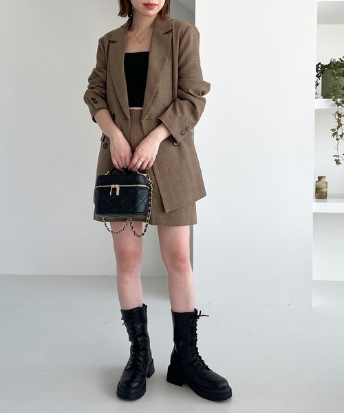 Heather(ヘザー)の「【SETUP対応】2PSETテーラードジャケット 162315(テーラードジャケット・レディース・ブラウン系/グレー系・FREE)」の9枚目の写真