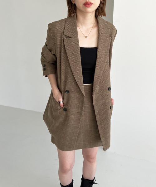 Heather(ヘザー)の「【SETUP対応】2PSETテーラードジャケット 162315(テーラードジャケット・レディース・ブラウン系/グレー系・FREE)」の7枚目の写真