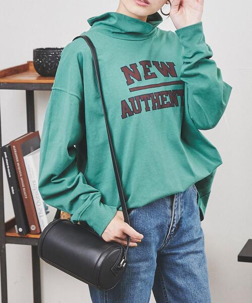 coen（コーエン）の「USAコットンロゴプリントオフタートルロングスリーブTシャツ（Tシャツ/カットソー・レディース・ホワイト/ケリー/ナチュラル・L/M）」の16枚目の写真