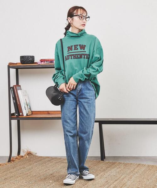 coen（コーエン）の「USAコットンロゴプリントオフタートルロングスリーブTシャツ（Tシャツ/カットソー・レディース・ホワイト/ケリー/ナチュラル・L/M）」の15枚目の写真