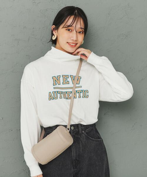 coen（コーエン）の「USAコットンロゴプリントオフタートルロングスリーブTシャツ（Tシャツ/カットソー・レディース・ホワイト/ケリー/ナチュラル・L/M）」の11枚目の写真