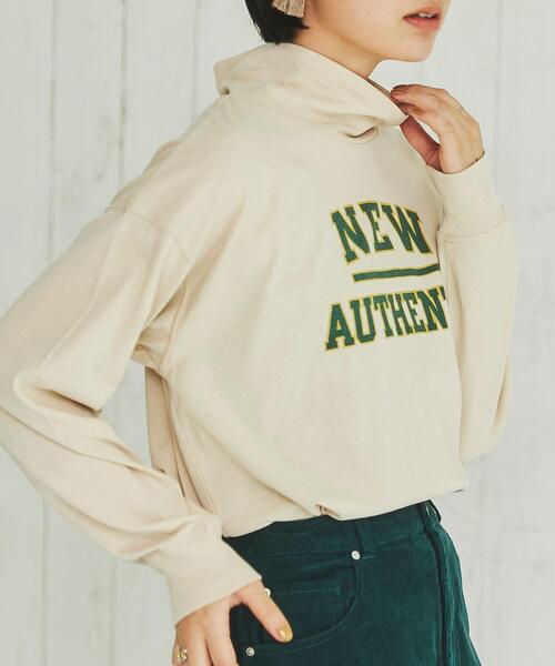 coen（コーエン）の「USAコットンロゴプリントオフタートルロングスリーブTシャツ（Tシャツ/カットソー・レディース・ホワイト/ケリー/ナチュラル・L/M）」の10枚目の写真