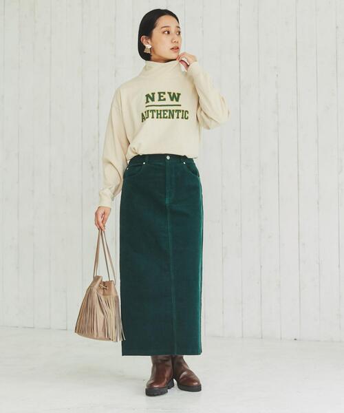 coen（コーエン）の「USAコットンロゴプリントオフタートルロングスリーブTシャツ（Tシャツ/カットソー・レディース・ホワイト/ケリー/ナチュラル・L/M）」の20枚目の写真