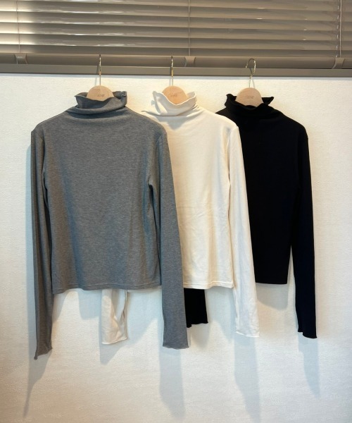 Vicente（ヴィセンテ）の「Standard cut neck tops（Tシャツ/カットソー・レディース・ホワイト/ブラック/グレー・FREE）」の5枚目の写真