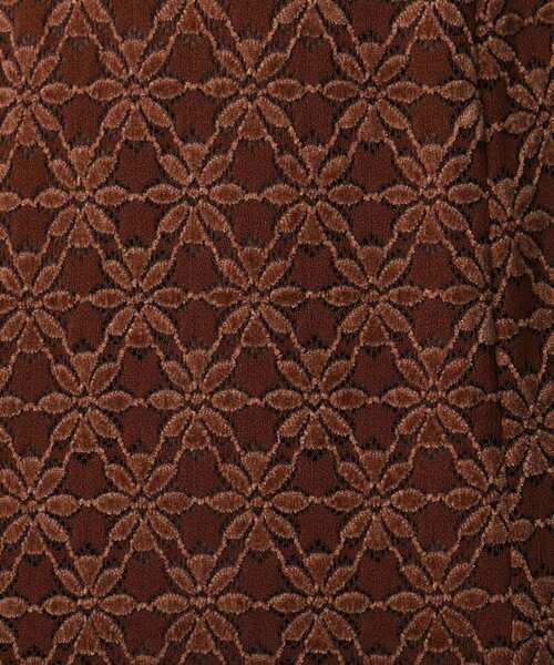 OPAQUE.CLIP（オペークドットクリップ）の「◆モールフラワーマーメイドスカート（スカート・レディース・ダークブラウン/パープル系・38/36）」の22枚目の写真