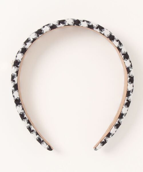 algy（アルジー）の「千鳥柄カチューシャ（カチューシャ・キッズ・ベージュ/ブラック・FREE）」の2枚目の写真