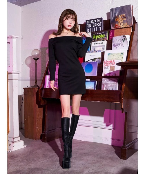 オフショルタイトミニワンピース（ワンピース）｜Darich（ダーリッチ