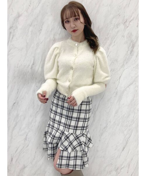 dazzlin（ダズリン）の「シャギーアームウォーマーニットトップス（ニット/セーター・レディース・オフホワイト/ピンク/ブラウン・FREE）」の16枚目の写真