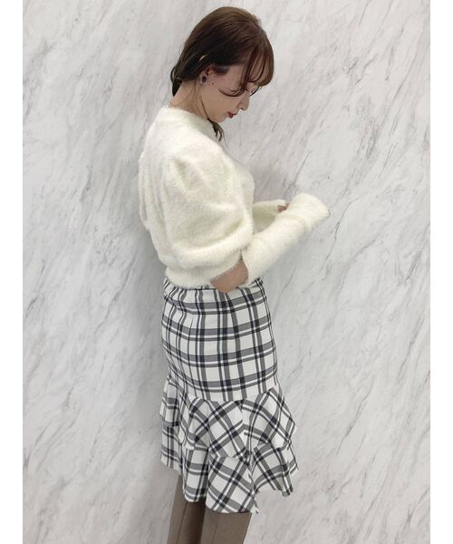 dazzlin（ダズリン）の「シャギーアームウォーマーニットトップス（ニット/セーター・レディース・オフホワイト/ピンク/ブラウン・FREE）」の17枚目の写真