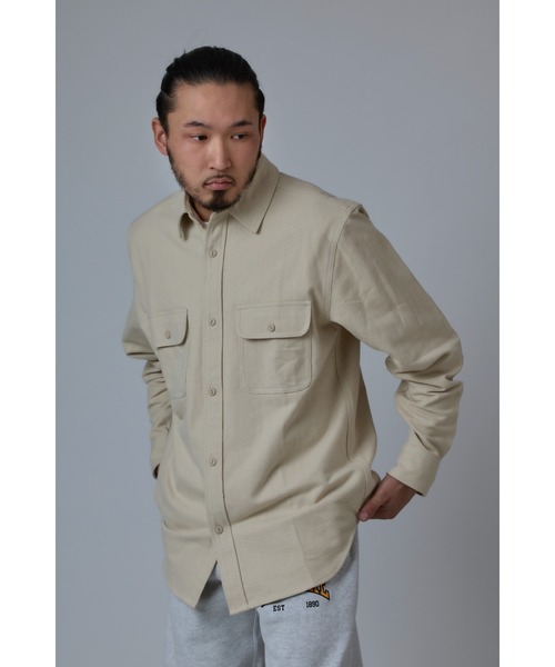 BIG MIKE(ビッグマイク)の「BIG MIKE ビッグマイク / HEAVY FLANNEL SHIRTS 長袖ヘビーフランネルシャツ チェック ストライプ /// 102235200 102235201 102235202 102235203 102235204 102235205 102235206 102235207(シャツ/ブラウス・メンズ・レッド系その他/ブラック×グレー/ベージュ/ブルー系その他/ホワイト×ネイビー/ストライプ/ブラウン系その他/ブラック・SMALL/MEDIUM/LARGE/X-LARGE)」の22枚目の写真