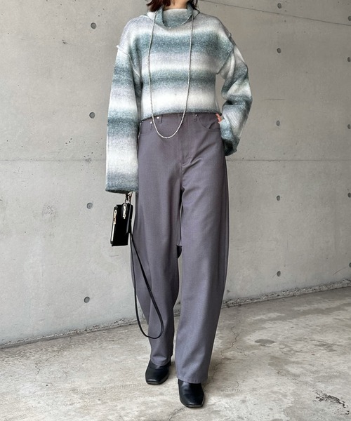 DouDou（ドゥドゥ）の「【WEB限定】【AgAwd/アガウド】グラデーションニット（ニット/セーター・レディース・グレー/ベージュ・FREE）」の5枚目の写真