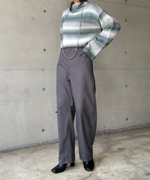 DouDou（ドゥドゥ）の「【WEB限定】【AgAwd/アガウド】グラデーションニット（ニット/セーター・レディース・グレー/ベージュ・FREE）」の12枚目の写真