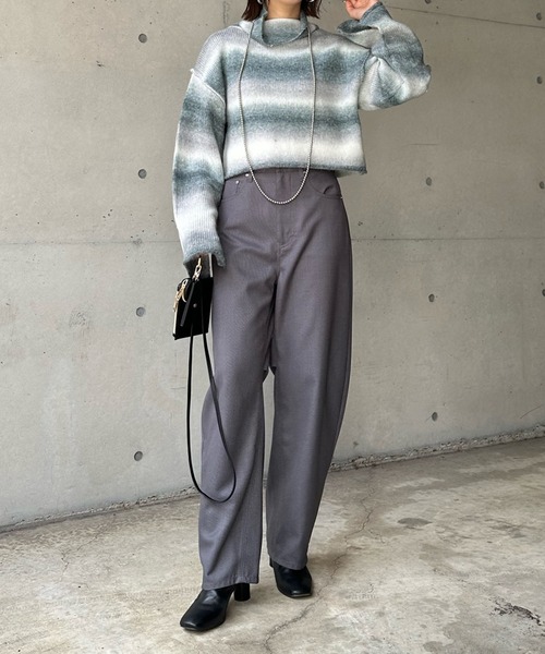 DouDou（ドゥドゥ）の「【WEB限定】【AgAwd/アガウド】グラデーションニット（ニット/セーター・レディース・グレー/ベージュ・FREE）」の9枚目の写真