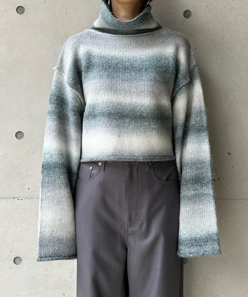 DouDou（ドゥドゥ）の「【WEB限定】【AgAwd/アガウド】グラデーションニット（ニット/セーター・レディース・グレー/ベージュ・FREE）」の14枚目の写真