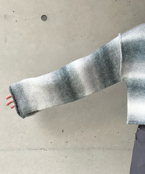 DouDou（ドゥドゥ）の「【WEB限定】【AgAwd/アガウド】グラデーションニット（ニット/セーター・レディース・グレー/ベージュ・FREE）」の19枚目の写真