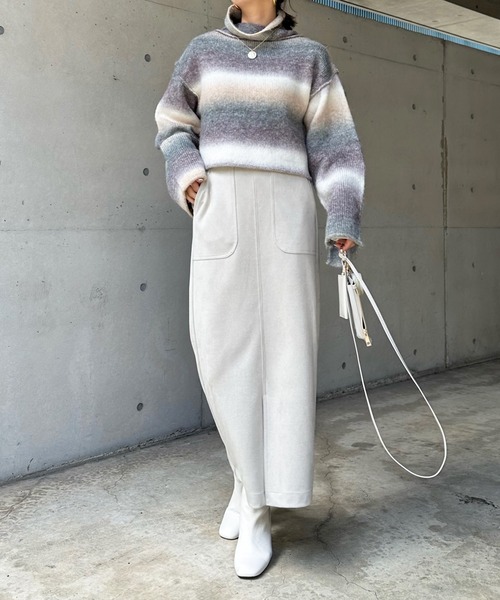 DouDou（ドゥドゥ）の「【WEB限定】【AgAwd/アガウド】グラデーションニット（ニット/セーター・レディース・グレー/ベージュ・FREE）」の13枚目の写真