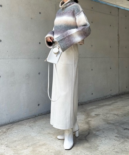 DouDou（ドゥドゥ）の「【WEB限定】【AgAwd/アガウド】グラデーションニット（ニット/セーター・レディース・グレー/ベージュ・FREE）」の10枚目の写真