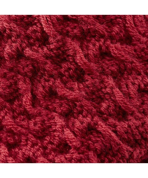 MIKI HOUSE（ミキハウス）の「ニットベレー帽　ぼん天＆リボン付（ニットキャップ/ビーニー・キッズ・ネイビー/エンジ・S(48-52cm)/M(52-56cm)）」の16枚目の写真