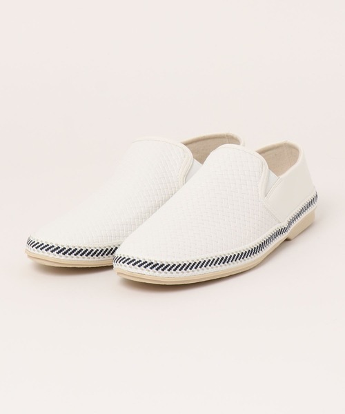 UNION STATION（ユニオンステーション）の「シンセティックレザーイントレチャートスリッポン（スリッポン・メンズ・ブラック/ホワイト/ネイビー・S/M/L）」の13枚目の写真