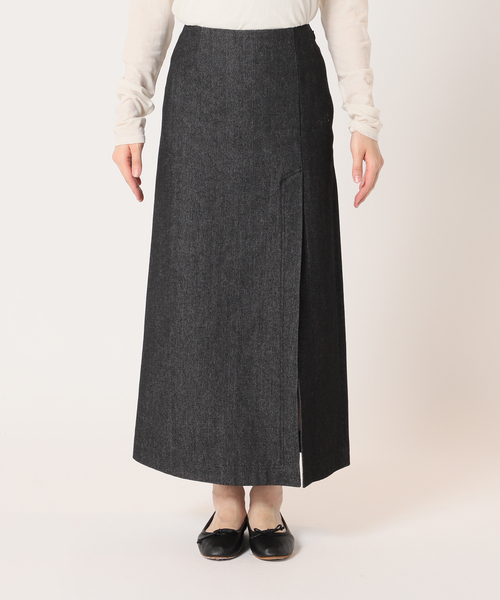 Charles Chaton（シャルルシャトン）の「スリットデニムスカート（デニムスカート・レディース・ブラック・34/36）」の8枚目の写真