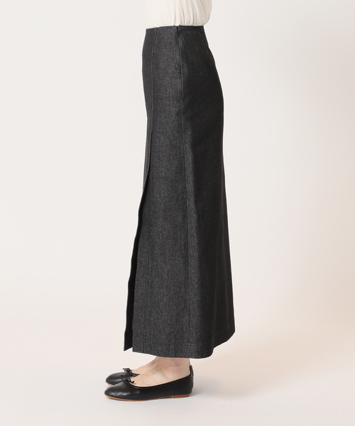 Charles Chaton（シャルルシャトン）の「スリットデニムスカート（デニムスカート・レディース・ブラック・34/36）」の9枚目の写真