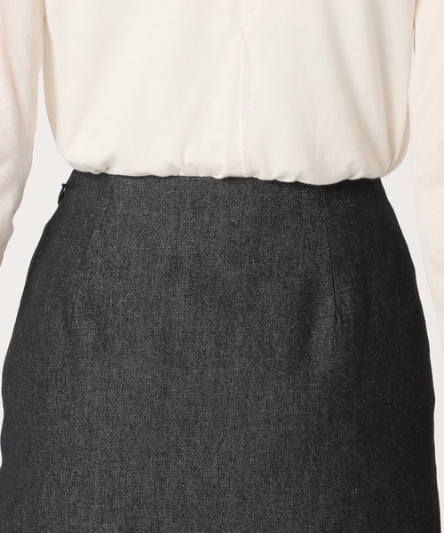 Charles Chaton（シャルルシャトン）の「スリットデニムスカート（デニムスカート・レディース・ブラック・34/36）」の11枚目の写真