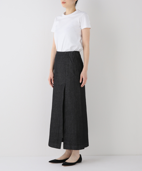 Charles Chaton（シャルルシャトン）の「スリットデニムスカート（デニムスカート・レディース・ブラック・34/36）」の21枚目の写真