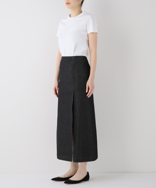 Charles Chaton（シャルルシャトン）の「スリットデニムスカート（デニムスカート・レディース・ブラック・34/36）」の22枚目の写真