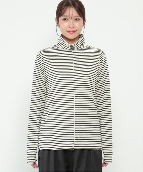 LBC（エルビーシー）の「クシュタートルネックロンＴ（Tシャツ/カットソー・レディース・その他7/ブラック/パープル/ホワイト・M/L）」の6枚目の写真