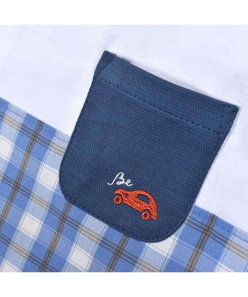 BeBe（ベベ）の「BeBe/BOY切替Tシャツパンツ2点セットベビー(80~90cm)（ロンパース・キッズ・グリーン系その他/ブルー系その他・90/80）」の5枚目の写真
