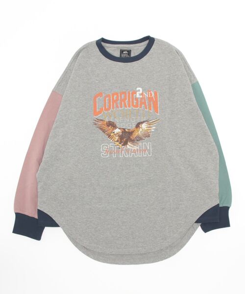 KRIFF MAYER Lady's Collection(クリフメイヤーレディースコレクション)の「アメカジビッグタフループTEE(Tシャツ/カットソー・レディース・セージグリーン/グレー/カラフル/ラベンダー/その他5・LARGE/MEDIUM)」の21枚目の写真