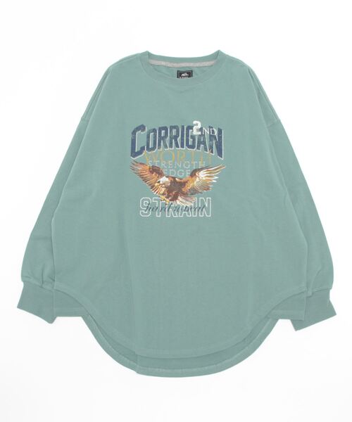 KRIFF MAYER Lady's Collection(クリフメイヤーレディースコレクション)の「アメカジビッグタフループTEE(Tシャツ/カットソー・レディース・セージグリーン/グレー/カラフル/ラベンダー/その他5・LARGE/MEDIUM)」の22枚目の写真