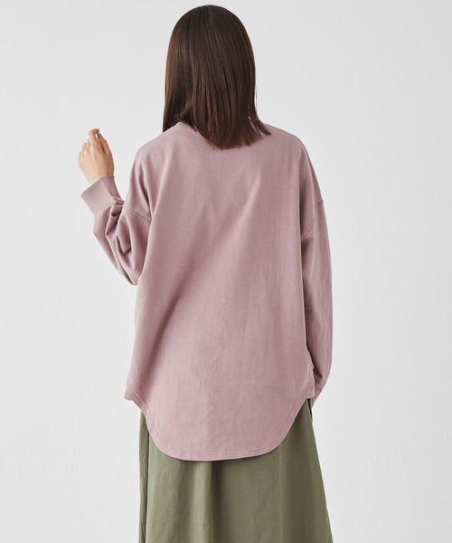 KRIFF MAYER Lady's Collection(クリフメイヤーレディースコレクション)の「アメカジビッグタフループTEE(Tシャツ/カットソー・レディース・セージグリーン/グレー/カラフル/ラベンダー/その他5・LARGE/MEDIUM)」の9枚目の写真