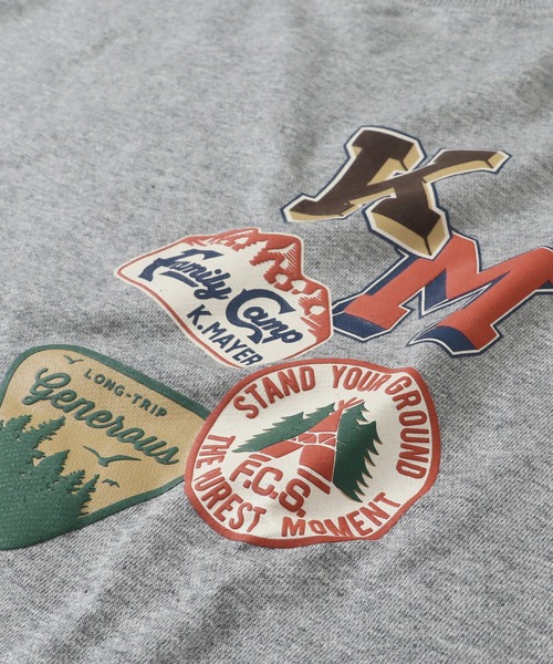 KRIFF MAYER Lady's Collection(クリフメイヤーレディースコレクション)の「アメカジビッグタフループTEE(Tシャツ/カットソー・レディース・セージグリーン/グレー/カラフル/ラベンダー/その他5・LARGE/MEDIUM)」の14枚目の写真