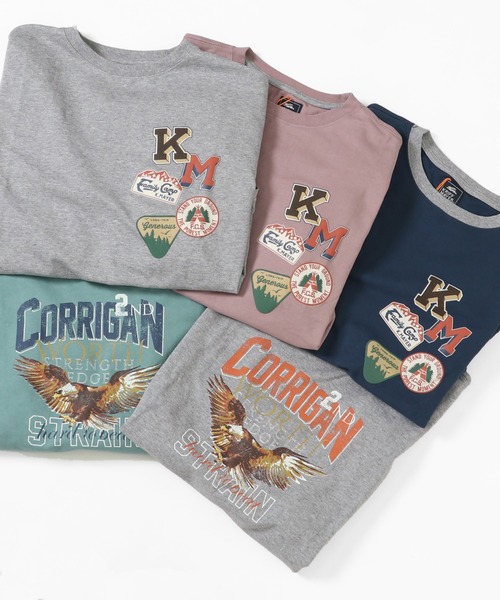 KRIFF MAYER Lady's Collection(クリフメイヤーレディースコレクション)の「アメカジビッグタフループTEE(Tシャツ/カットソー・レディース・セージグリーン/グレー/カラフル/ラベンダー/その他5・LARGE/MEDIUM)」の19枚目の写真