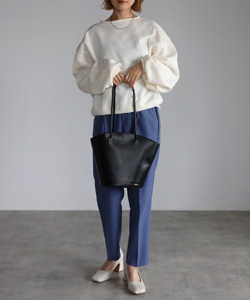 Bonjour Sagan（ボンジュールサガン）の「ポーチ付き扇形ハンドバッグ（ハンドバッグ・レディース・ホワイト/ブラック・FREE）」の18枚目の写真