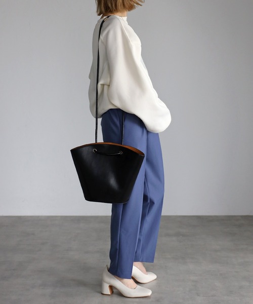 Bonjour Sagan（ボンジュールサガン）の「ポーチ付き扇形ハンドバッグ（ハンドバッグ・レディース・ホワイト/ブラック・FREE）」の19枚目の写真