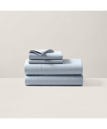 ワークシャツ シャンブレー ボックスシーツ /キングサイズ（寝具