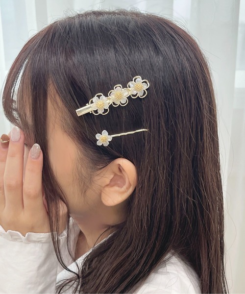 apres jour(アプレジュール)の「【apres jour×ARIAZ】フラワーピン2SET(ヘアピン・レディース・ゴールド・FREE)」の1枚目の写真