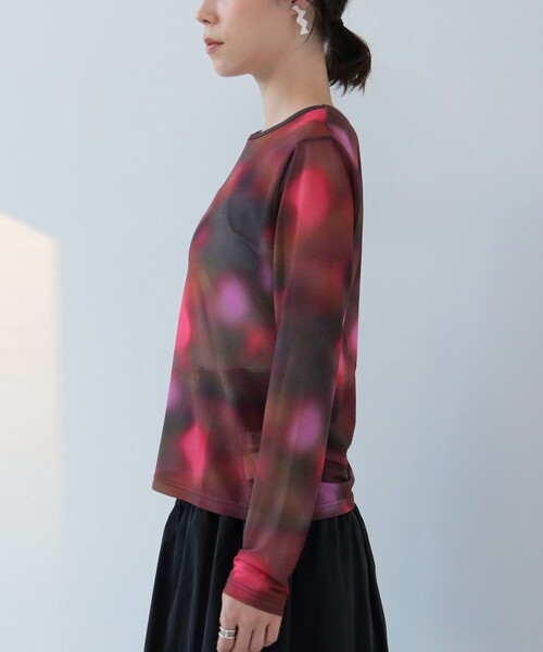 Ray BEAMS（レイビームス）の「Ray BEAMS / グラデーション プリント Tシャツ（Tシャツ/カットソー・レディース・レッド系その他/グリーン系その他2・ONE SIZE）」の11枚目の写真