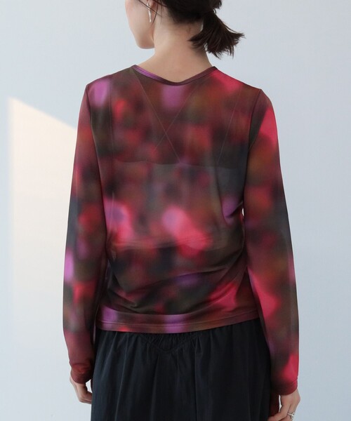 Ray BEAMS（レイビームス）の「Ray BEAMS / グラデーション プリント Tシャツ（Tシャツ/カットソー・レディース・レッド系その他/グリーン系その他2・ONE SIZE）」の12枚目の写真