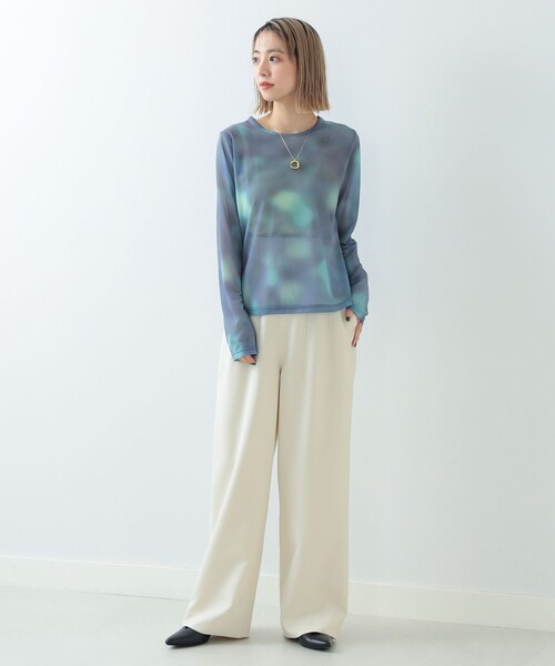 Ray BEAMS（レイビームス）の「Ray BEAMS / グラデーション プリント Tシャツ（Tシャツ/カットソー・レディース・レッド系その他/グリーン系その他2・ONE SIZE）」の17枚目の写真
