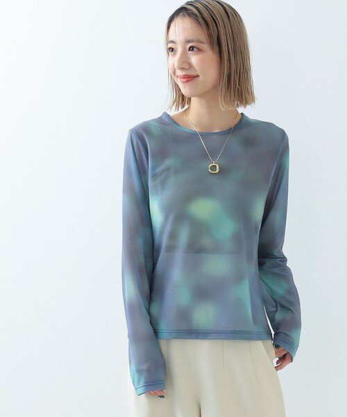 Ray BEAMS（レイビームス）の「Ray BEAMS / グラデーション プリント Tシャツ（Tシャツ/カットソー・レディース・レッド系その他/グリーン系その他2・ONE SIZE）」の18枚目の写真