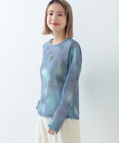 Ray BEAMS（レイビームス）の「Ray BEAMS / グラデーション プリント Tシャツ（Tシャツ/カットソー・レディース・レッド系その他/グリーン系その他2・ONE SIZE）」の20枚目の写真