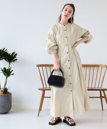 Ray BEAMS | Ray BEAMS / ウエスト スプリングホック ワンピース(ワンピース)