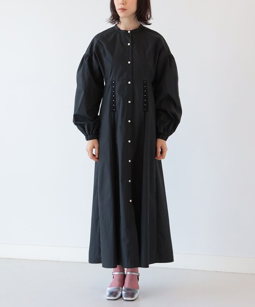 Ray BEAMS（レイビームス）の「Ray BEAMS / ウエスト スプリングホック ワンピース（ワンピース・レディース・ベージュ/ブラック・0/1）」の10枚目の写真