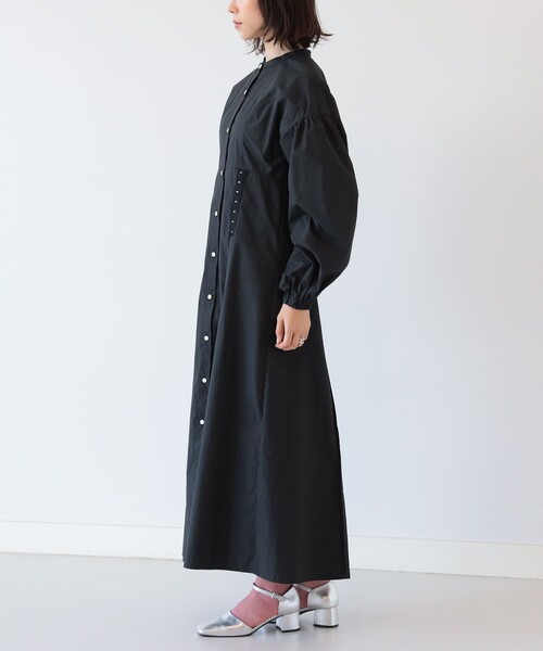 Ray BEAMS（レイビームス）の「Ray BEAMS / ウエスト スプリングホック ワンピース（ワンピース・レディース・ベージュ/ブラック・0/1）」の11枚目の写真